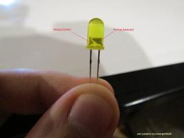 How to determine the polarity in LED