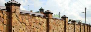 Stone fence: technology, options, features, personal experience
