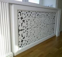 Decorative screens for radiators: how to make their own hands for cheap
