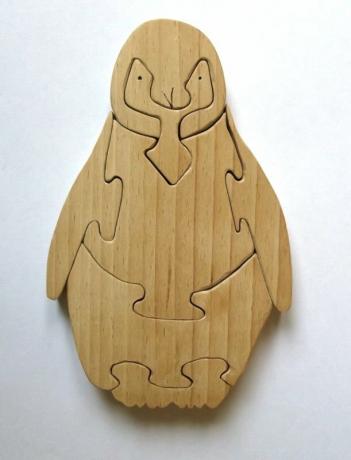 Puzzle "penguin" - Material Beech