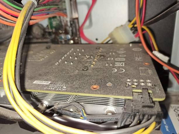 Video card, all in the dust - requires purging the system unit