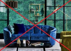 7 common mistakes that should be avoided in the decoration and arrangement interior with velvet home