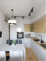 Kitchen in odnushke 8 m2 from which it is impossible to look away - a very harmonious design