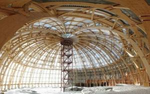 In St. Petersburg, one of the largest wooden dome in the world! And what is its height?