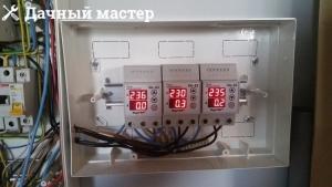 Installation of the relay protection against voltage surges