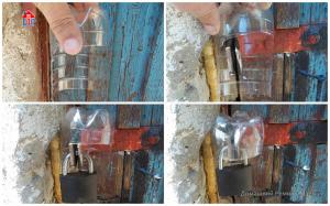How to protect the padlock from the rain and corrosion mechanism. Method 2 has turned