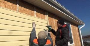 Application of siding: features and installation technology.
