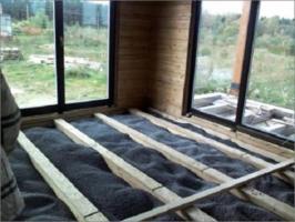 Thermal insulation of a frame house. Sediment insulation materials.