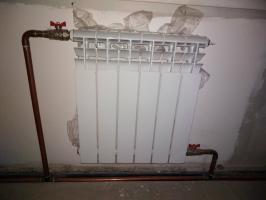 Combined heating in the house of aerated concrete (frost -40 heating tested)