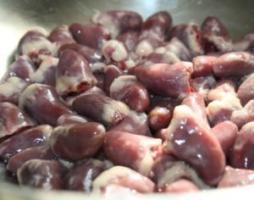 The chicken hearts useful for the organism