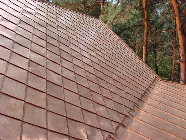 Seam roof checkered color "Brass" - fabulous!