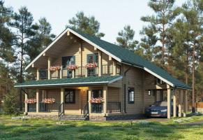 A spacious house with a large terrace perfectly fit into your site