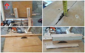 How to make a mini circular saw on the knee. process of manufacturing