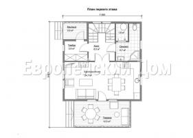 The chic design of the house 7h9 107 m2 for a comfortable life of town