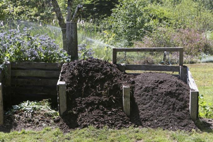 EXAMPLE compost pits on the plot