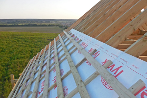 Crate under the metal roof