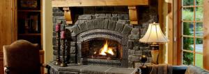 Fireplace with his hands - let in your home warm living hearth
