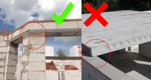Put a reinforced concrete bridge in the house of aerated concrete? be careful