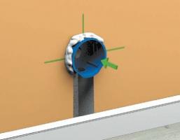 How to install in a wall podrozetnik