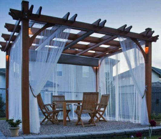 Arbor a canopy (pergola). Photo service with Yandex pictures.