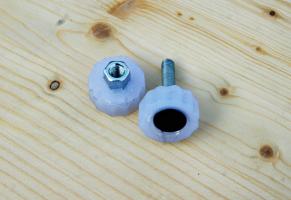 The easiest way to make a bolt or a wing nut