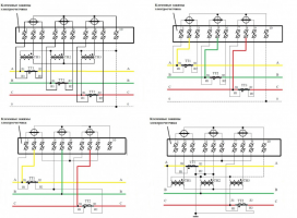 Wiring diagrams counter through current transformers