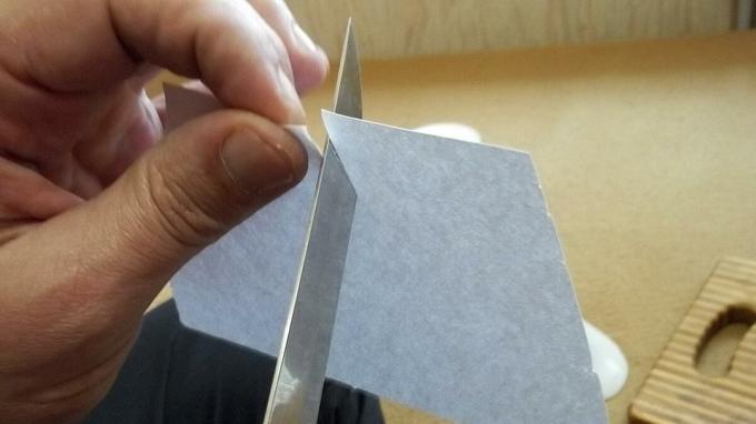 Such sharpening, even allows you to cut paper.