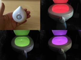 Highlighting the toilet with a motion sensor - a nice little thing in your home