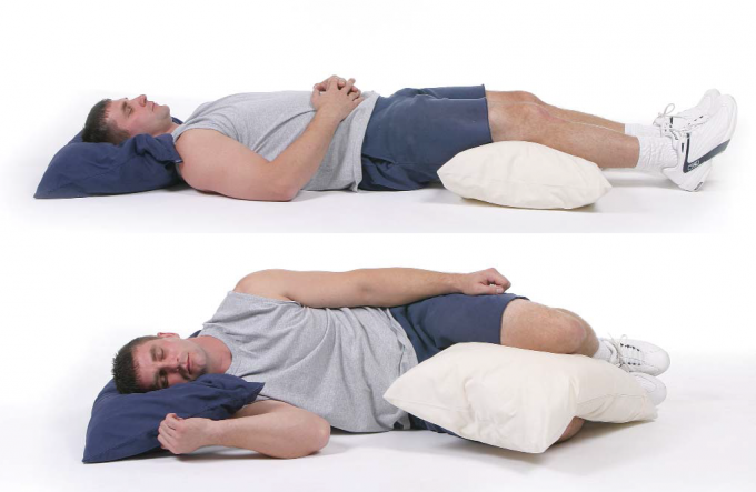 Pillow can be used not only when sleeping on your side, but also on the back