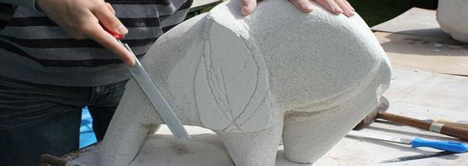 I am working on an elephant of aerated concrete