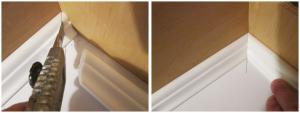 A new way to accurately trim ceiling moldings. Master OK