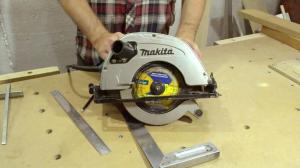 A circular saw. Simple things for beginners