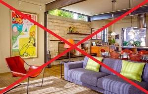 8 most common mistakes in the decoration of home interior.