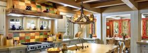 The kitchen in the country house: nice and comfortable