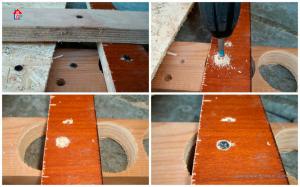 How to drive the screw in p'o-t'ai without countersink. Rapid method for the screws 100