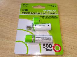 Penlight batteries charging from USB