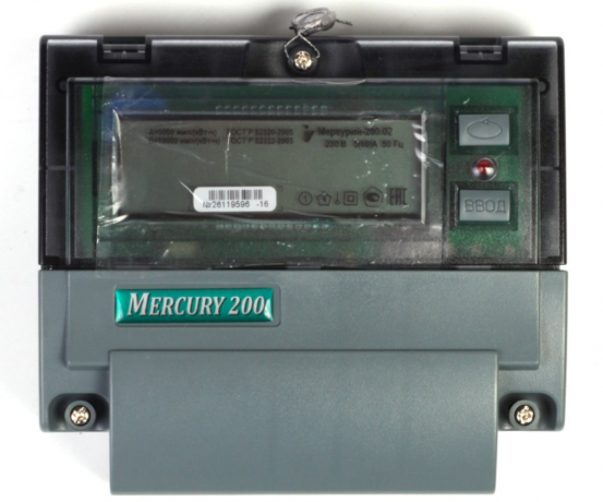 Appearance Mercury counter 200 with the electronic board