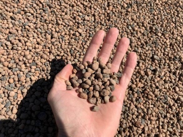 expanded clay gravel