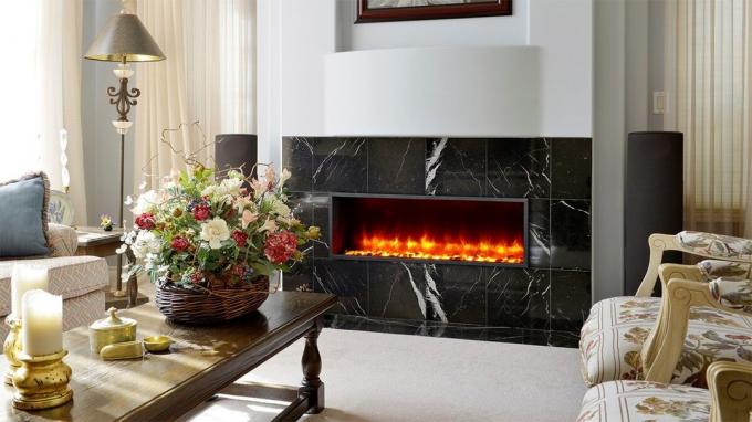 How to equip a fireplace in an apartment. The source of the image is Ya.Kartinki.