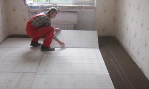 Dry screed: why, how to make their own hands
