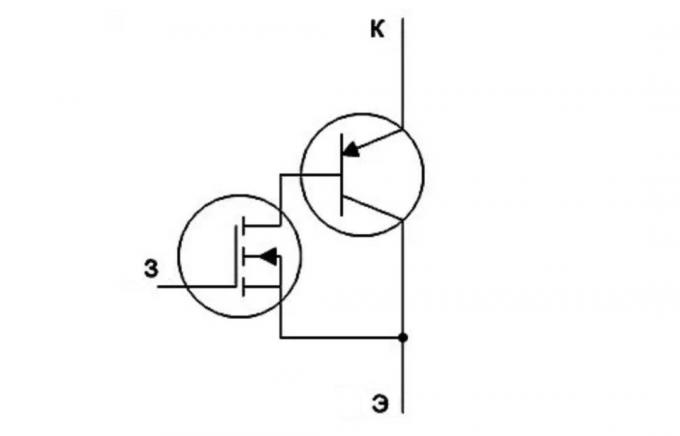 Pictogram insulated-gate bipolar transistor